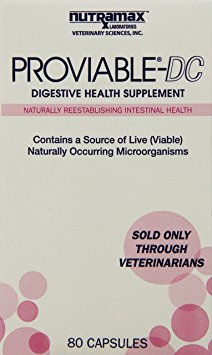 Nutramax 30 Count Proviable Health Supplement for Cats and Dogs