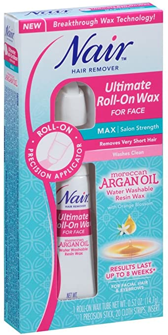 Nair Hair Remover Ultimate Roll-On Wax for Face 0.52 Ounce (15ml)