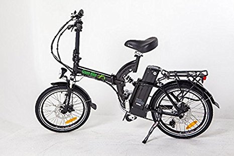 Greenbike USA Electric Motor Power Bicycle Lithium Battery Folding Bike - FULL SUSPENSION