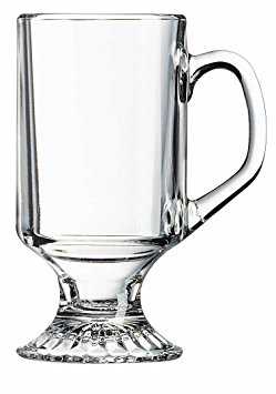 Arc International Luminarc Irish Footed Mug, 10-Ounce, Set of 4