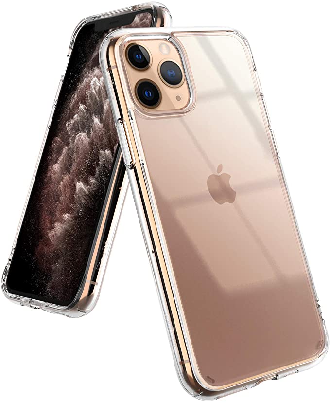 Ringke Fusion Case Made to Fit iPhone 11 Pro Max, Transparent PC Back TPU Bumper Scratch Protection - Crystal Clear