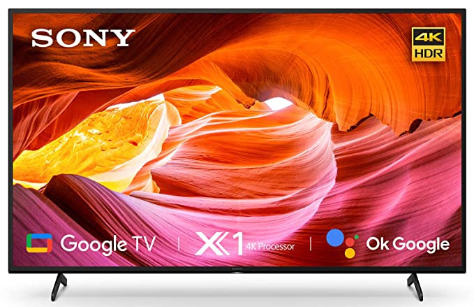 Sony Bravia 164 cm (65 inches) 4K Ultra HD Smart LED Google TV KD-65X75K (Black) (2022 Model) | with Alexa Compatibility