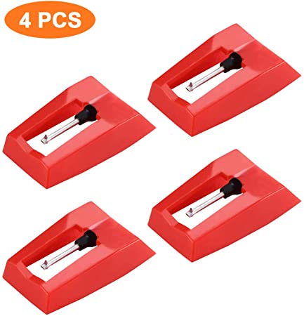 Replacement Needle for Turntable,Diamond Stylus Replacement Phonograph Record Player Needle,4 Pcs Recorder Player Needle For Crosley,Ion,Numark,Bush,Sanyo,Fisher,Pyle,Philips,Gemini