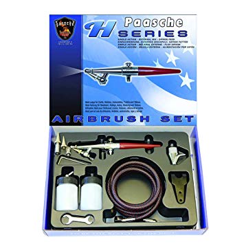 Paasche H-SET Single Action Siphon Feed Airbrush Set