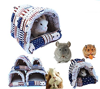 Mkono Cozy Warm Hammock Hanging Tent Bed House Habitats Cage for Pet Rabbit/guinea Pig/galesaur/hamster/Chinchilla