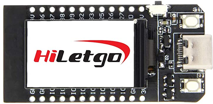 HiLetgo ESP32 LCD WiFi Kit ESP-32 1.14 Inch LCD Display WiFi Bluetooth CP2104 USB Type-C Internet Development Board for Arduino ESP8266 NodeMCU