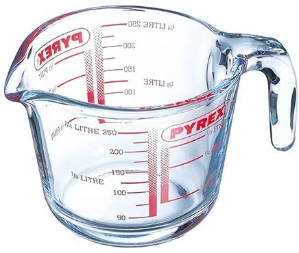 Pyrex Classic 0.25L Measuring Jug - Pyrex glass is hygienic and will not absorb stains or odors.