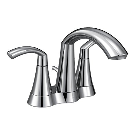 Moen 6172 Glyde Two-Handle High Arc Bathroom Faucet, Chrome