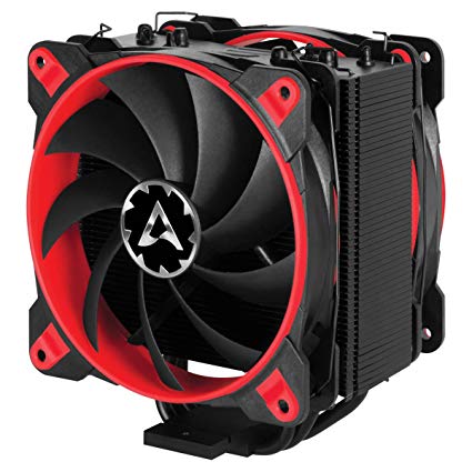 ARCTIC Freezer 33 Esports Edition - Tower CPU Cooler with Push-Pull Configuration I Silent 3-Phase-Motor and Wide Range of Regulation 200 to 1800 RPM I Includes 2 Low Noise 120 mm Fans - Red