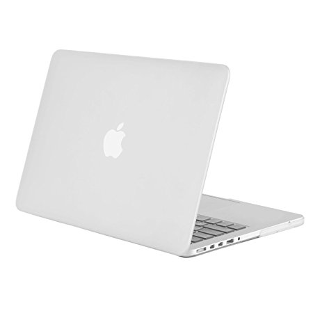 MOSISO Plastic Hard Shell Snap On Case Cover Only for MacBook Pro 15 Inch with Retina Display No CD-Rom (A1398, Version mid 2015/2014/2013/mid 2012), Frost