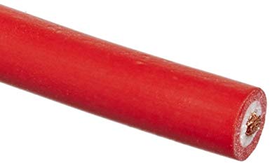 Pomona 6733-2 Test Lead Wire with Silicone Insulation, 18 AWG, 50 ft Length, 0.144" O.D., -50° to 150°C Temperature Range, Red