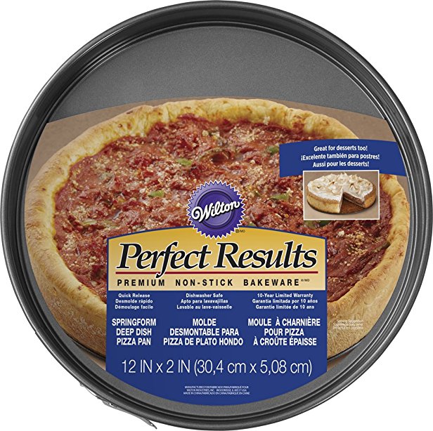 Wilton Perfect Results Springform Deep Dish Pizza Pan, 12 inch