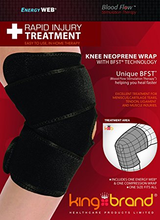 BFST® Knee Wrap - Rapid Injury Treatment for Meniscus Tears, MCL/ACL/LCL Tears, Jumper's Knee, ITBS and More