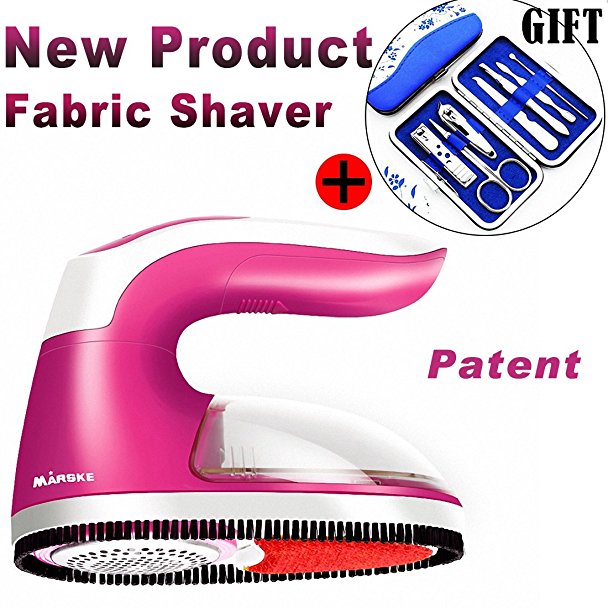 Sweater Shaver, Fabric Shaver, 3 in 1 Electric Remover Fuzz Fabric Shaver and Clothes Roller Brush, Battery Operated Clothes Shaver, Lint Electric Fabric Shaver for Sweater Knitwear (Rose Red)