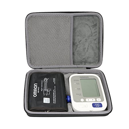 co2crea Hard Travel Case for Omron BP742N 5 Series Upper Arm Blood Pressure Monitor Cuff (Size L)