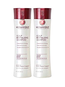 Keranique Color Boost Scalp Revitalizing Keratin Shampoo for Color Treated Hair | Keratin Hair Treatment | Keratin Amino Complex, Free of Sulfates, Dyes and Parabens