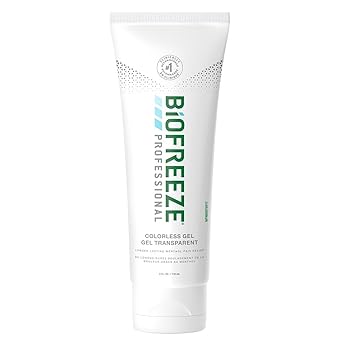 Biofreeze 13841 Pain Relief Gel, 4 oz. Tube, Cooling Topical Analgesic for Arthritis, Fast Acting and Long Lasting Pain Reliever Cream for Muscle Pain, Joint Pain, Back Pain, Colorless Formula