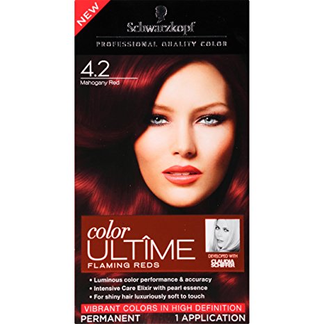 Schwarzkopf Ultime Hair Color Cream, 4.2 Mahogany Red, 5.7 Ounce