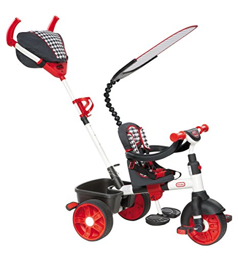 Little Tikes 4-in-1 Trike Ride On, Red/White, Sports Edition