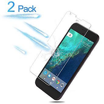 Google Pixel Screen Protector - [2 Pack] BBInfinite Tempered Glass Screen Protector with [2.5D Rounded Edge] [Scratch Proof] [High Definition] for Google Pixel [5.0 Inch] (2016 Released)