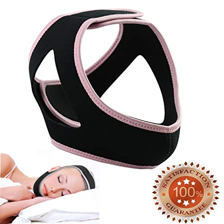 Anti-snoring chin and jaw support belt - Natural sleep, instant relief - Velcro adjustable - Non-slip - Comfortable, breathable, fabric - Stop snoring the CAPA headband for men and women