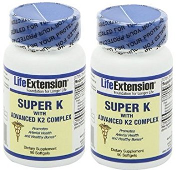 Life Extension Super K with Advanced K2 Complex 90 softgels ( Multi-Pack)