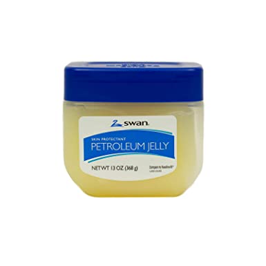 Baseline-16605 Swan 100% Pure Petroleum Jelly, Skin Protectant and Effective Moisturizer for Skin and Lips, Aids Healing on Minor Burns, Cuts, Chafing and Diaper Rash, Economy, 13 oz Jar