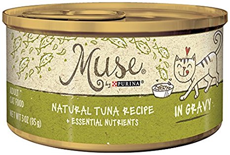 Muse by Purina Natural in Gravy Wet Cat Food - (24) 3 oz. Cans