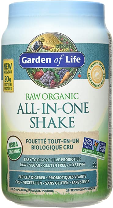 Garden Of Life Raw All-in-one Nutritional Shake, Lightly Sweet, 1038g