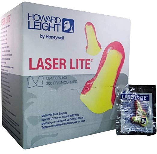 Howard Leight Laser Lite Foam Earplugs No Cords - MS92260 (1 Box)