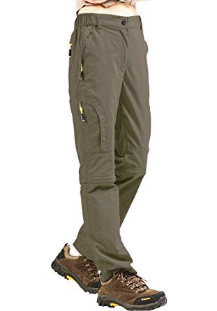 Women's Outdoor Water-Resistant Lightweight Zip Off Quick Drying Lightweight Cargo Pants #4409