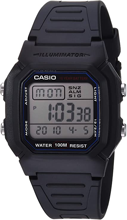 Casio Men's W800H-1AV Classic Sport Watch with Black Band