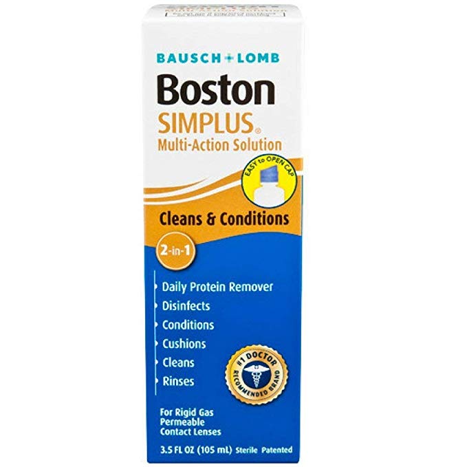 Bausch & Lomb Boston Simplus Multi Action Solution with Daily Protein Remover 3.5 oz