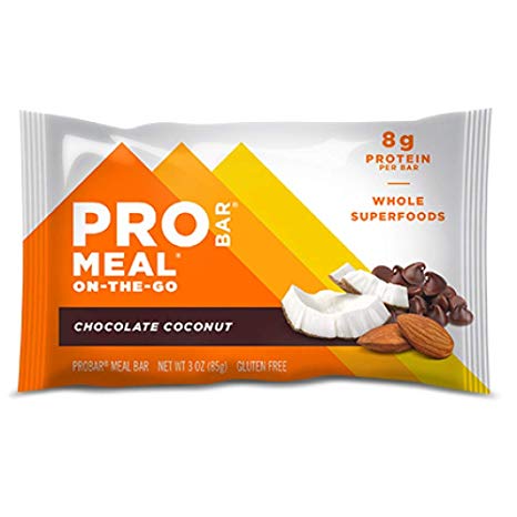 PROBAR - Meal Bar, Chocolate Coconut, Non-GMO, Gluten-Free, Certified Organic, Healthy, Plant-Based Whole Food Ingredients, Natural Energy (6 Count)