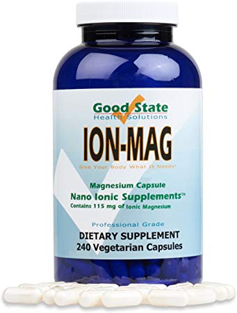 Good State ION-MAG - Ionic Magnesium Capsules - (115 mg Each Serving) (240 Veggie Capsules)