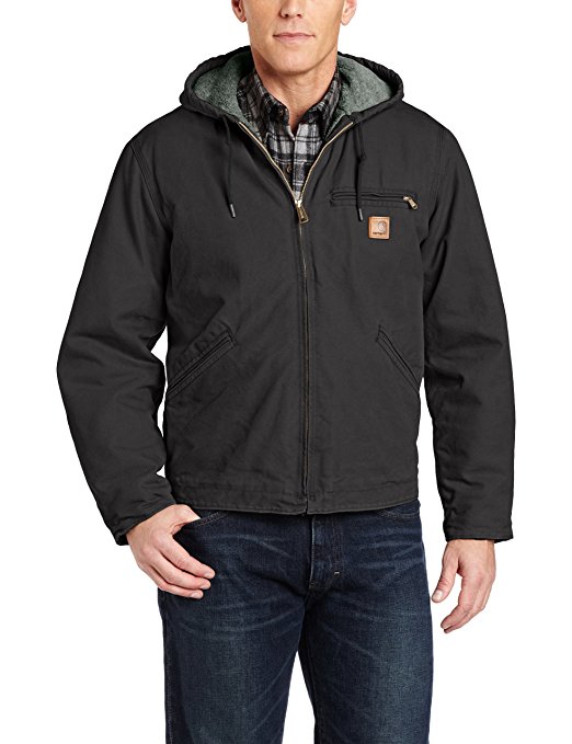 Carhartt Men's Sherpa Lined Sandstone Sierra Jacket J141