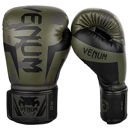 Venum Elite Boxing Gloves - Khaki camo - 12 Oz