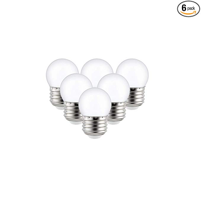 Sunlite 41067-SU LED S11 Refrigerator and Freezer Appliance Light Bulb, Warm White, 6 Pack Frosted