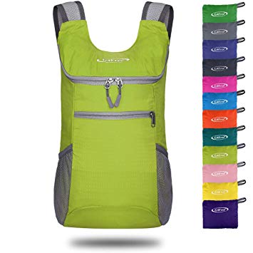 G4Free Small Packable Shoulder Backpack Lightweight Hiking Daypacks Small Casual Foldable Camping Outdoor Bag 11L