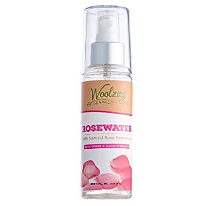 Woolzies Natural Rose Water, Toner and Aromatherapy 4 fl oz.