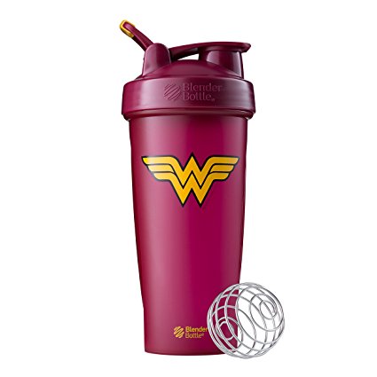 BlenderBottle Justice League Superhero Mixing Cups – Classic 28 Ounce, Wonder Woman