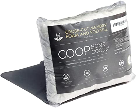 Coop Home Goods - Medium Density Cross-Cut Fill for Premium Adjustable Loft Pillow - զ lb - CertiPUR-US Certified