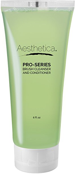 Aesthetica Makeup Brush Cleaner – Professional Grade Brush Cleaner Shampoo – Formulated to be Gentle Enough for any Brush, Sponge or Applicator - Made in the USA