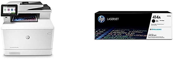 HP Color Laserjet Pro Multifunction M479fdw Wireless Laser Printer (W1A80A) with Standard Yield Black-Toner-Cartridge