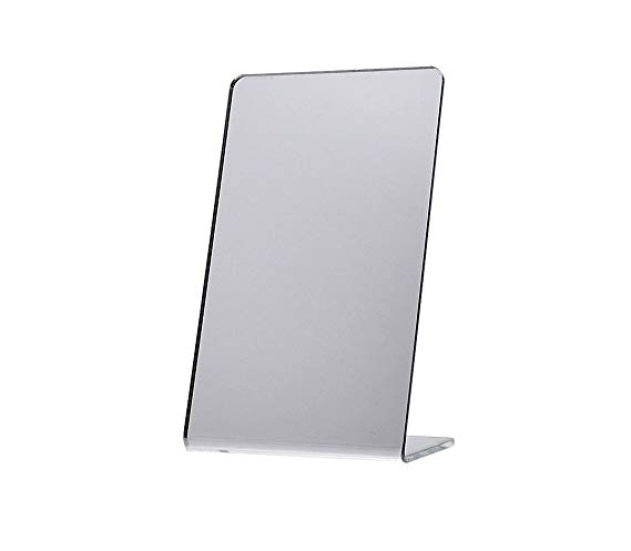 Marketing Holders 4" x 6" Acrylic Mirror for Counter Free Standing Single-Sided Self-Portrait Mirror Qty 1