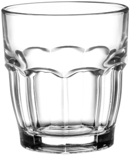 Bormioli Rocco Rock Bar Stackable Juice Glasses, 20 cl 6 3/4 0z, Set of 6