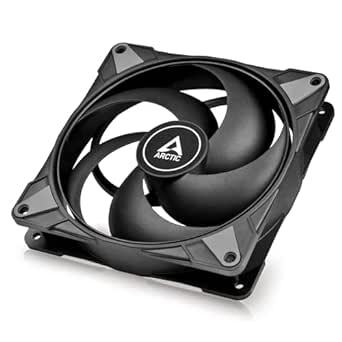 ARCTIC P14 Max - Ventilador PC 140mm, Fan, Ventilador de Caja para CPU, Ventilador de caja de alto rendimiento, Controlado por PWM 400–2800 rpm, Para la presión estática, Modo 0dB - Negro