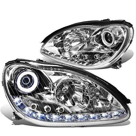 DNA Motoring HL-HPL-LED-W22000-CH Headlight Assembly (Driver and Passenger Side)