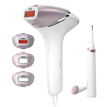 Philips Lumea BRI949/00 Prestige IPL Hair Removal Tool with 4 Attachments for Body, Face, Bikini and Armpits and 1 Precision Trimmer - Corded Power - Philips Newest Version 2018