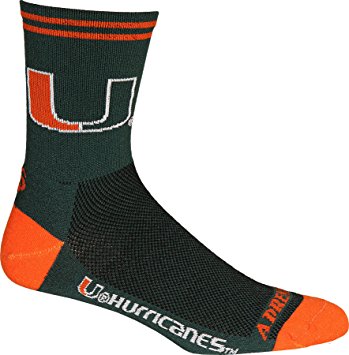 NCAA Miami Hurricanes Cycling/Running Socks